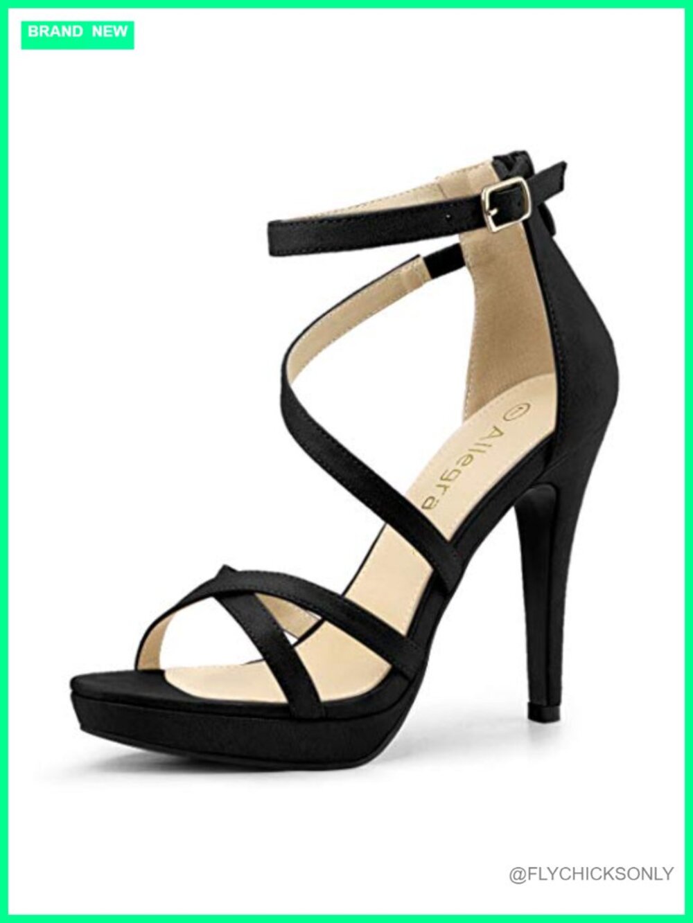 Strappy Platform Stiletto Heel Sandals Faux Suede Back Zipper